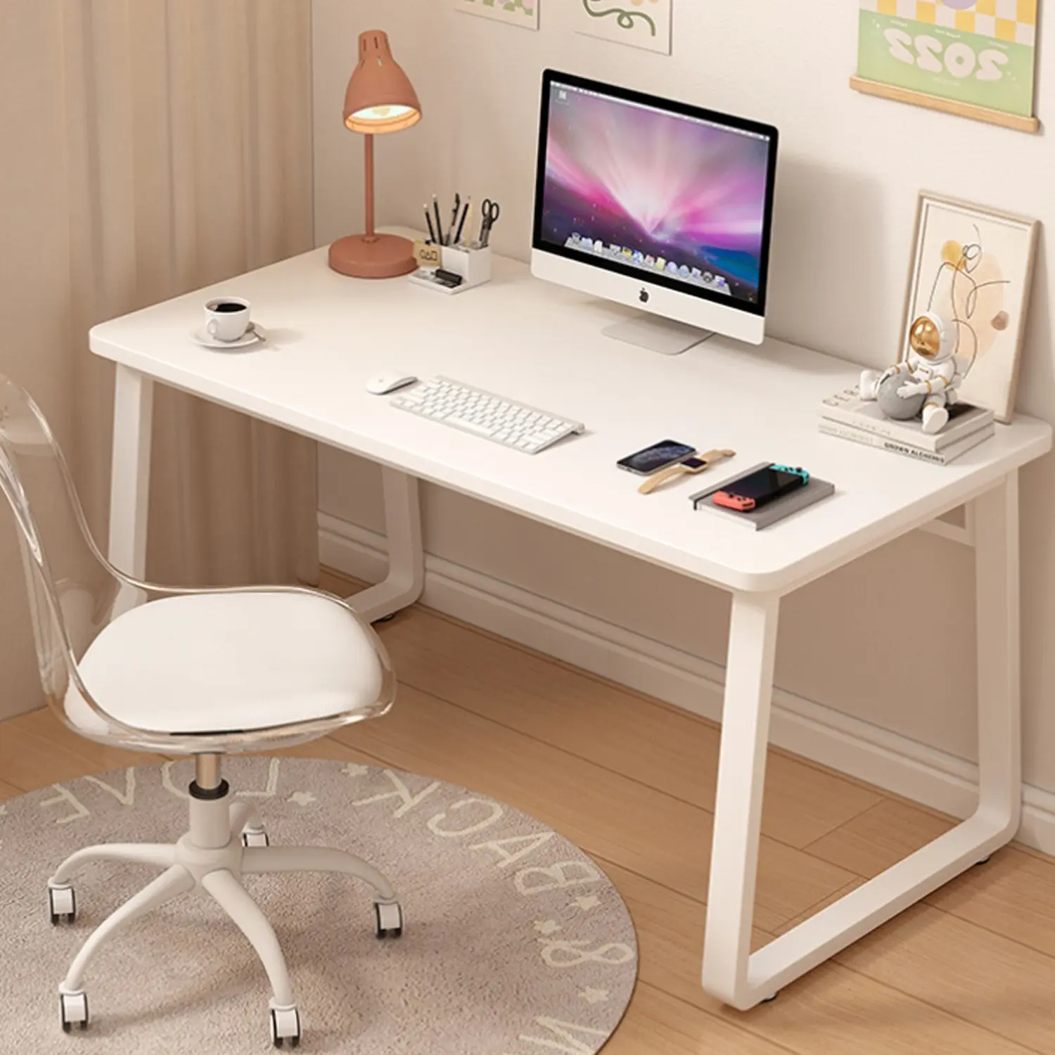 【Summer sale】Computer Desk Modern Simple Style Desk for Home Office,Small Writing Table Study Corner Work Desk for Bedroom