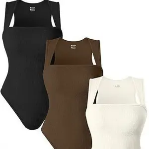 Women's Sculpting Bodysuit |         Sleeveless High-Elastic Design |         Core Support & Hip Contour |         Breathable Workout to Streetwear Womenswear Shapewear Compression