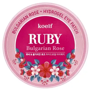 Koelf Ruby Bulgarian Rose, Hydrogel Eye Patch, 60 Patches