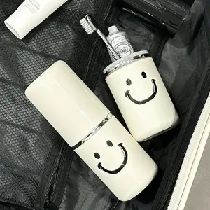 Travel Wash Cup Portable Toothbrush Set Mouthwash Cup Three-in-one Small Toothbrush Cup