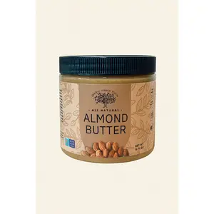 Briden Wilson Farm 16oz Refrigerated Dry Roasted All Natural Almond Butter, High-Protein California Almond Snack, Non-GMO Project Verified, Fiber-Rich & Nutrient-Dense