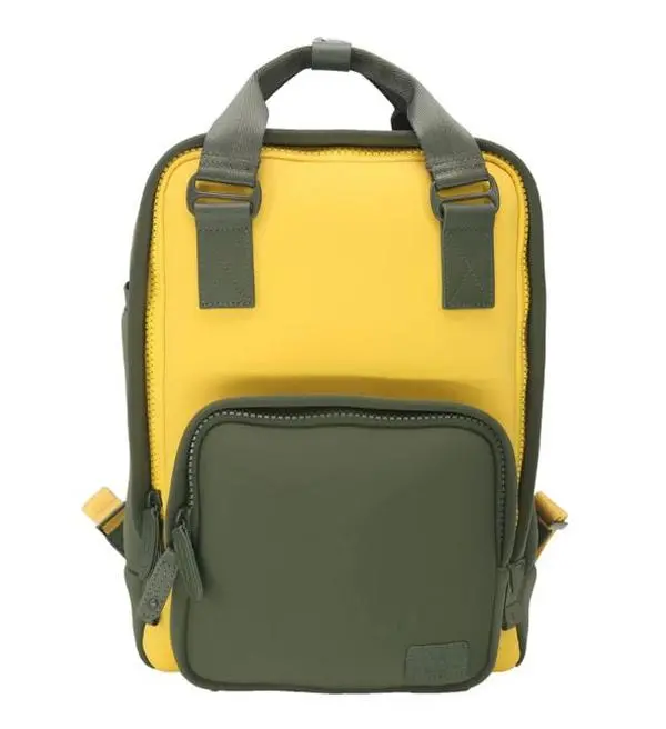 Pacific Mason Neoprene ELITE Backpack - MARTINI OLIVE X SPICY MUSTARD