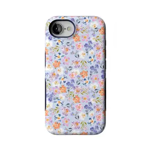 Casely iPhone 17e Case | Poppy Meadows | Pastel Floral | Bold Protective Design | Compatible with MagSafe