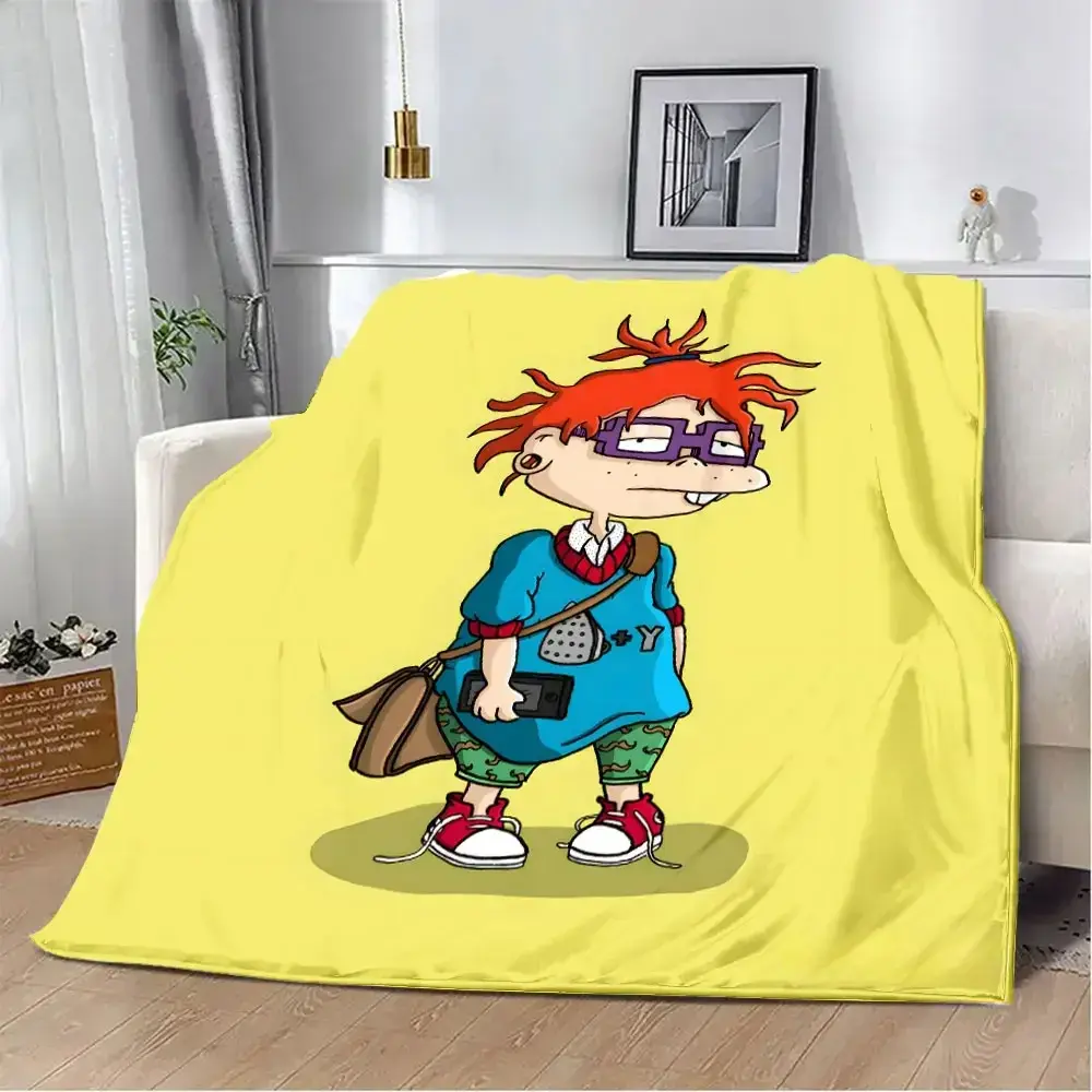 Cartoon R-rugrats Printed Blanket Picnic Blankets Warm Blanket Soft and Comfortable Blanket Home Travel Birthday GiftHoliday gifts for family and friends during Thanksgiving, graduation season and Valentine's Day tiktokshopspringglowup