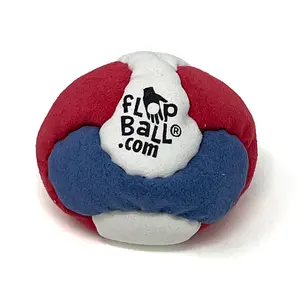 6-Panel Footbag - Red, White & Blue