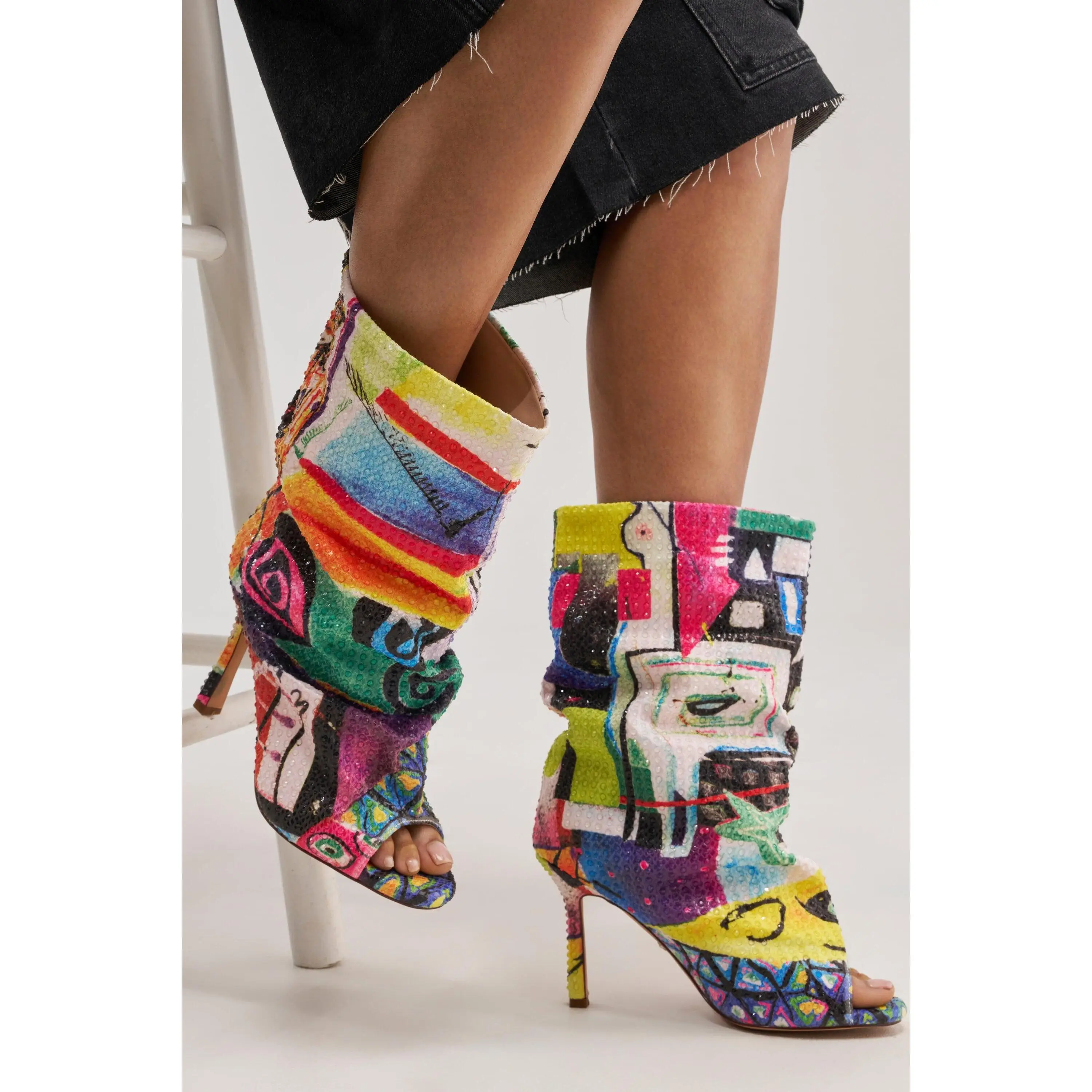 AZALEA WANG JONICE MULTI OPEN TOE BOOTIE
