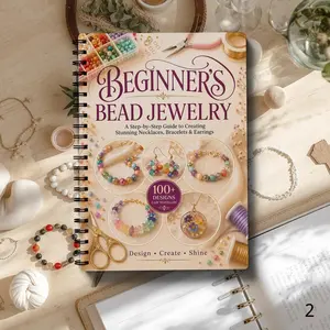 Beginner's Bead Jewelry Guide, 100+ Step-By-Step Designs, DIY Necklace Making Kit, Craft Your Own Unique Accessories