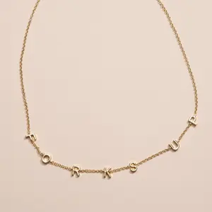 Arizona State University "Forks Up" Initial Necklace