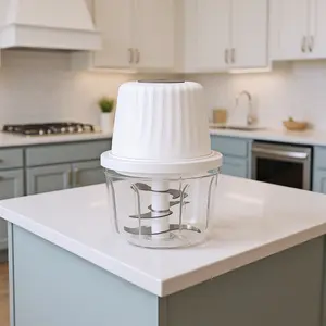 GREEN FOREST Electric Food Chopper Garlic Chopper Stainless Steel Blades Rechargeable Cordless Cutting Durable Vegetable Slicer Easy to Clean Kitchen Essential