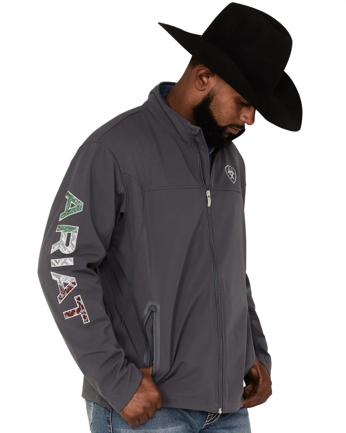 Ariat Men's Men'S Team Mexico Thunderbird Zip-Front Softshell Jacket - 10042114