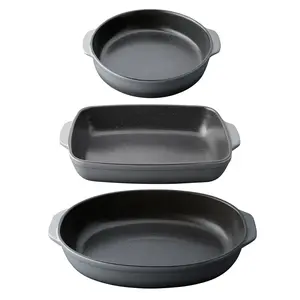 BergHOFF GEM Stoneware 3Pc Large Baking Dish Set