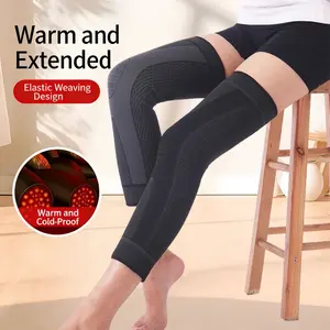 Warm Compression Knee Protection Non-Slip Super Skin-Friendly Comfortable Winter Essential for Men & Women Sports & Daily Wear with 360° Protection Elastic Weaving Design breathable knit support full leg sleeve anti slip leg protection