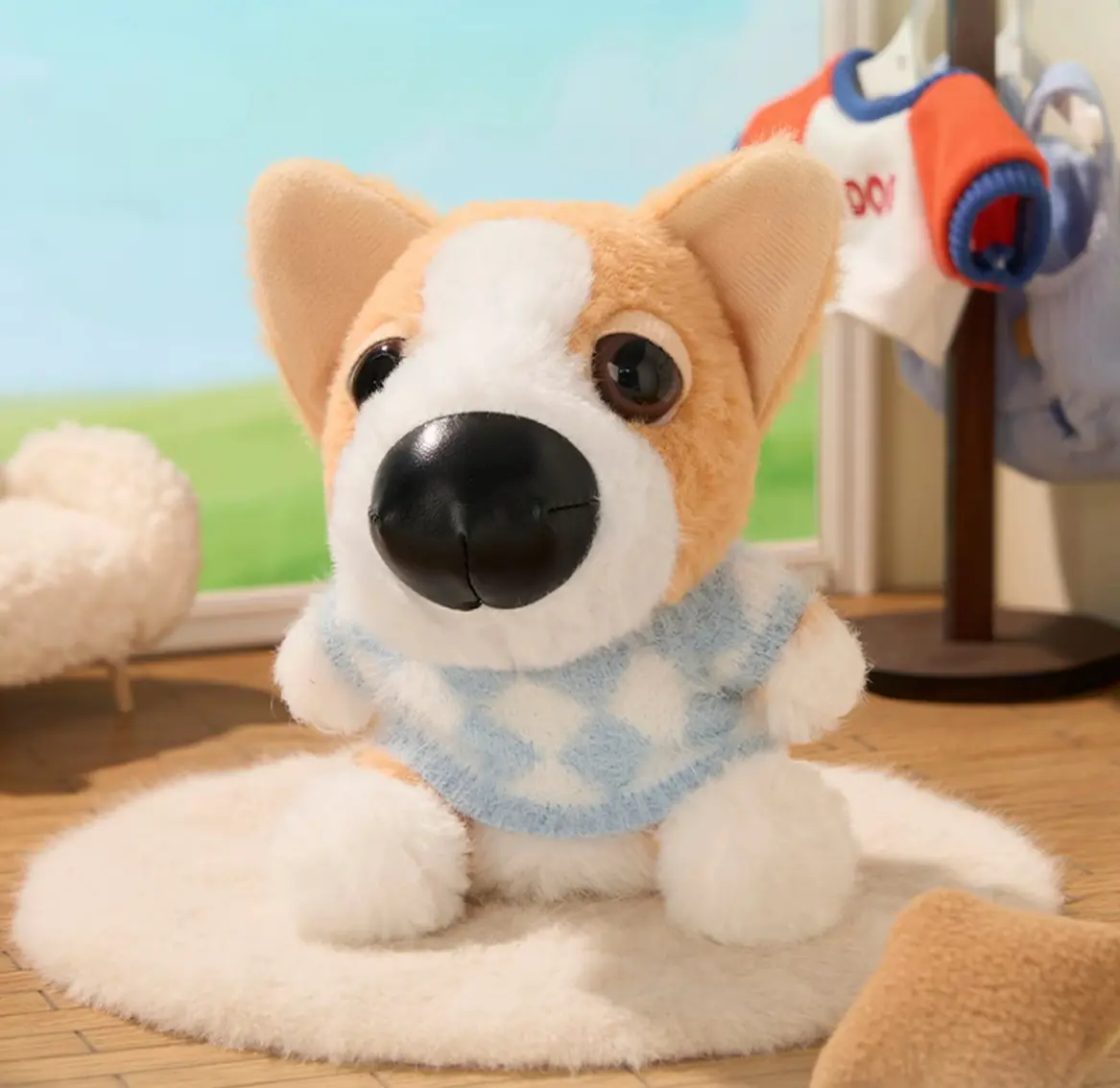 RUMI THE DOG AND FRIENDS Doggy OOTD Plush Pendant Blind Box, Cute Puppy Bag Charm Collectible Gift for Dog Lovers, Blind Bagflexi toy，toy pack，relax toy，anxiety toy，plush comfort，plush keychain，plush doll，american toyss， plush ball，quick push bubble game