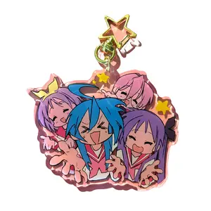 Lucky Star Charms [Konata Izumi, Kagami Hiiragi, Tsukasa Hiiragi, Miyuki Takara