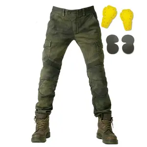 2025 New Motorcycle Riding Jeans Racing Pants with Protective Gear Drop-Resistant Riding Motorcycle Pants Knight Pants Menswear Man Trouser Denim