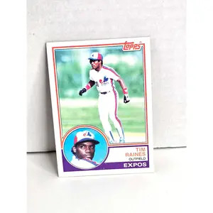 Tim Raines Expos Baseball Card 1983 Topps No. 595