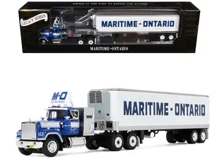 Mack Super-Liner with 36" Vintage Sleeper and 40' Vintage Trailer w/Reefer 1/64 by DCP/First Gear