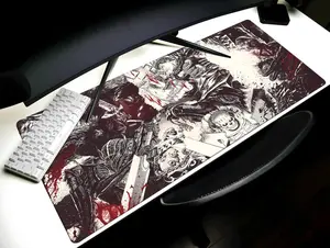 Berserk Desk Mat Anime Mouse Pad, GUTS PC Gaming Desk Pad for Gamers,  Berserk Keyboard Mat Gift, Griffith Desk Mat
