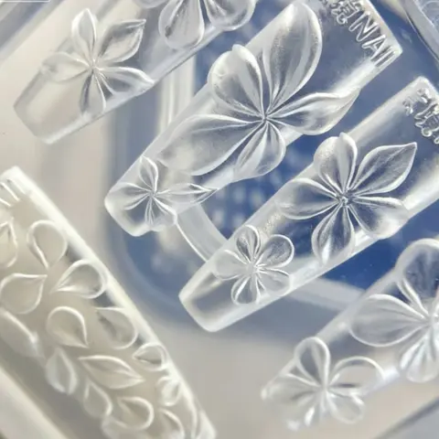 New 5-Petal Hand Carved Petal Mold, Premium 3D Ice Flower Nail Art Mold, Essential for DIY Nail Decoration, Nail Art Design, Nail Decoration Supplies
