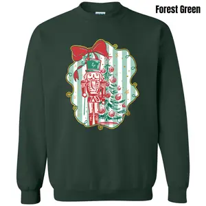 Stripe Nutcracker & Tree Sweatshirt 'NLB'