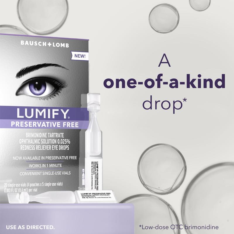 LUMIFY Redness Reliever Preservative Free Eye Drops