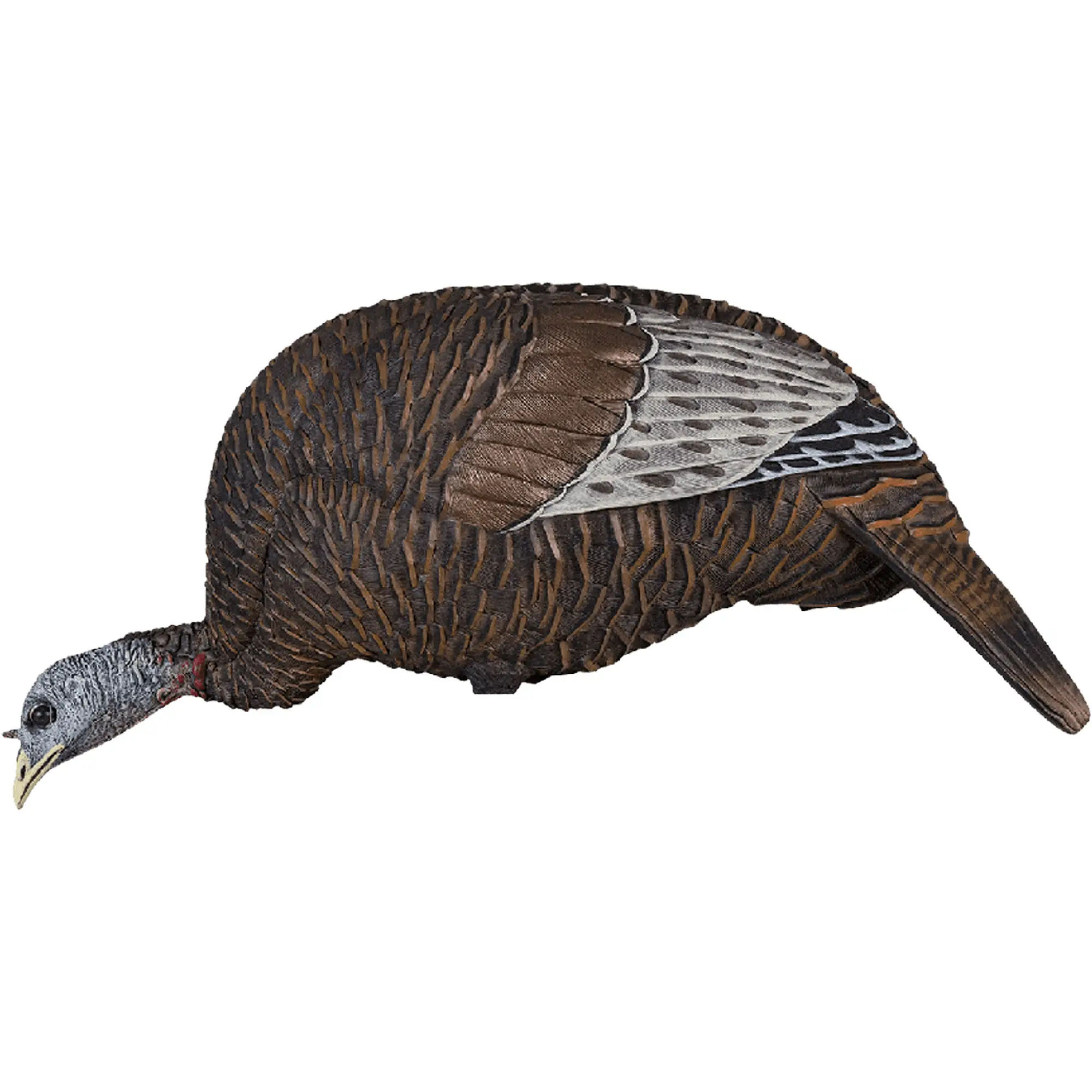 Flextone Thunder Chick Feeder Turkey Decoy - Plastic Hen with Feather Details, Realistic Look, Relaxed Pose, Attracts Turkeys, Signifies Contentment for Hunting