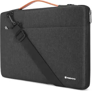 NIDOO 17.3 Inch Water-Resistant Laptop Sleeve Case & Shoulder Bag for 17" Gaming Laptops - Fits HP Pavilion 17, Inspiron 17, G7 17, Precision 7740/7750, Chromebook 317 - Stylish & Durable Handbag for Travel & Protection