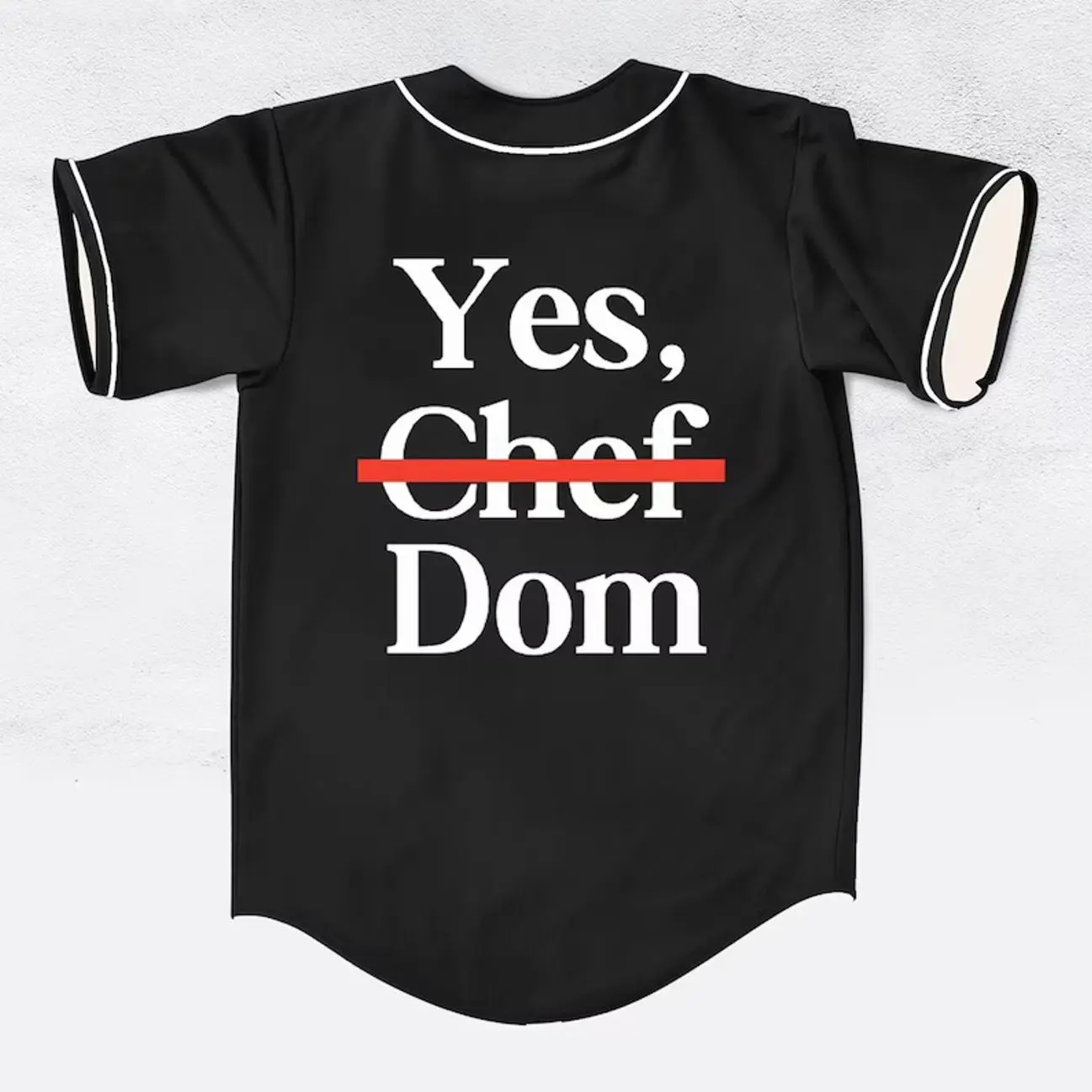 Yes Chef Dom Baseball Jersey – EDM Rave Festival Outfit Shirt YQ