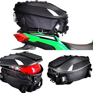 Bike Helmet Storage Bag, Convertible Shoulder Bag & Tail Bag, Large Capacity Waterproof, Cycling Gear Storage Solution