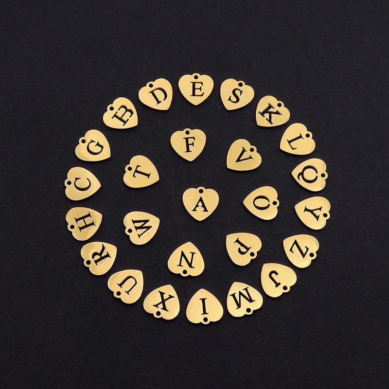 SHOW CRAFT Initials necklace 26 English letters pendant necklace simple OT buckle non-fading love letter necklace