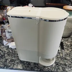 UFORU insect-proof airtight Rice Dispenser with Measuring Cups - Moisture-Resistant Plastic, Airtight Grain Storage Container for Soybeans, Corn & Cereals,pet food,cat food,dog food,suitable for kitchen and food storage room