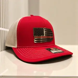 Firefighter Tribute | Richardson 112 Trucker Snapback | OSFM | Acrylic Flag Patch