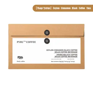 Pyru Coffee | Premium Arabica Ceylon Cinnamon Instant Black Coffee | Fast Brew, Bold Taste