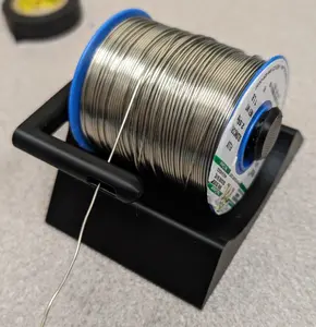 Solder Spool Holder - 3D Printed PLA with Non-Slip Rubber Feet, Lightweight & Durable Design for Electronics Enthusiasts and Professionals