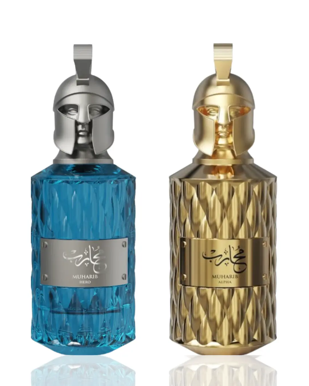 Men's 2-Piece Cologne Spray Bundle - Muharib Alpha + Hero Discovery Set, Long Lasting Luxurious Clean Bold Masculine Scent with Citrus, Musk Notes for Daily Wear, Long Lasting Fragrance, Cologne Discovery Set