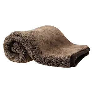 Professional Large Super Microfiber Car Drying Towels, Professional Car Care Cloth, Water Absorbing Towel, Lint Free, Scratch Free, Highly Absorbent Drying Towel for Cars, SUVs, RVs, Trucks, and Boats,35.4" x 23.6", Brown