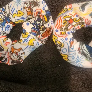 small donald, chip scrunchie
