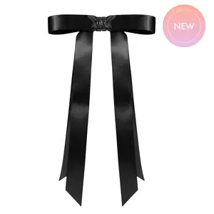DAFNI KLIX - THE BOW - Black - Bow with Strong Magnetic Hold No Slipping Endless Iconic Hairstyles Patent Pending Secure & Stylish
