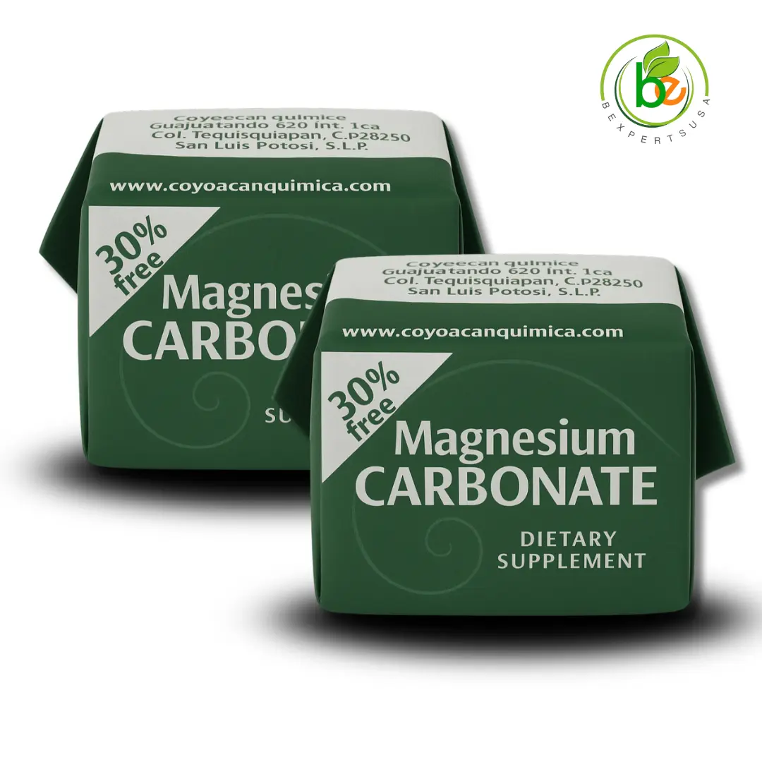 Coyoacan Quimica Magnesium Carbonate 2 Pack 7g Dietary Supplement 100% Natural Vegan Gluten Free Digestive Support Food Grade Powder Made in Mexico
