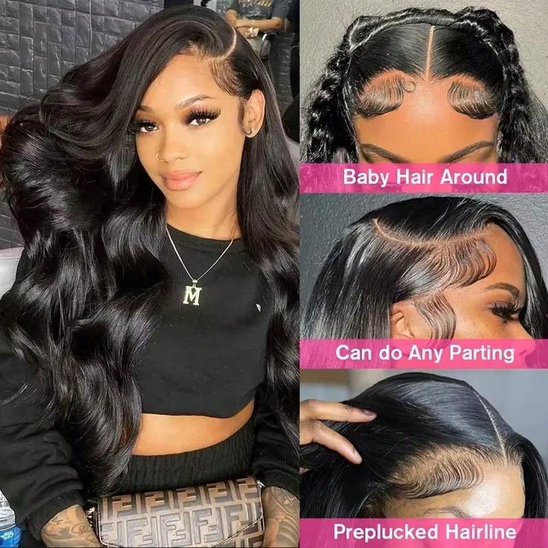 40Inch 13x4 Body Wave Lace Front Wigs Human Hair Pre Plucked 13x4 Frontal Wigs Human Hair HD Lace Body Wave Wig 100% Human Hair Wigs For Women 180% Density