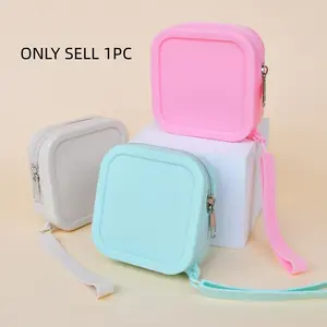 Portable Silicone Storage Bag, Multi-Color Organizer for Cosmetics, Makeup Brushes, Skincare Samples, Soft Lightweight, Washable Material, Makeup Organizer Pouch