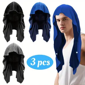 3Pcs Cooling Hoodie Towel, Cooling Towels for Neck and Face Quick Drying Absorbent, UV Protection Cooling Neck Wraps Balaclavas For Motorcycle Sport Workout Camping Cycling