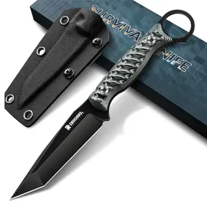 DRGSKL Green Fruit Knife, Camping Essential Tool with Sheath – Perfect Practical Gift for Outdoor Enthusiasts