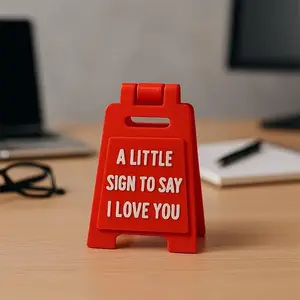 1pc (A Small Sign Saying I Love You) Desk Sign, Perfect For Valentine's Day, Birthday Gift For Girlfriend, Boyfriend Or Family-Romantic Office Desktop Decoration, Small Family Decoration, Office Home Decor