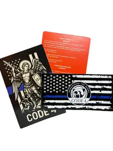 SGTO SARABIA St. Michael Archangel Code 4 Decal – Thin Blue Line Waterproof Vinyl Police Support Sticker