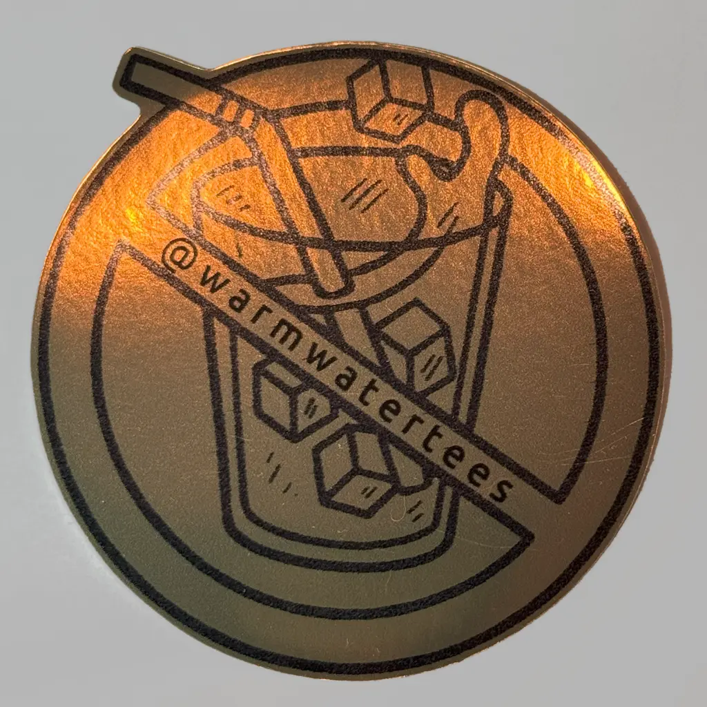 Gold Foil Logo Sticker