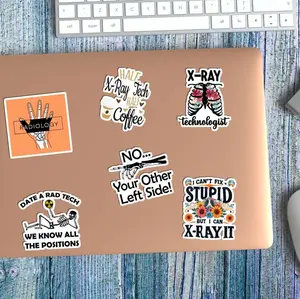 Sticker Pack 20 pcs X Ray Tech Stickers, Radiology Career Vinyl Decals