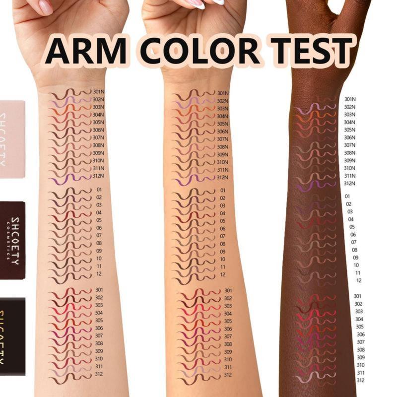 12pc Matte Lip Liner Kit: Waterproof, Longwear & Easy to Use | Define Lips Perfectly | Ideal Gift for Her | Bold/Nude Shades for Daily/Party Glossy Cosmetic