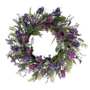 Puleo 24" Lavender Floral Spring Wreath Puleo 24" Lavender Floral Spring Wreath