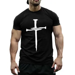 Christian Faith T-Shirt Inspirational Scripture Cross Design Soft Cotton Casual Tee for Men Daily Devotional Wear Gospel Gift for Believers
